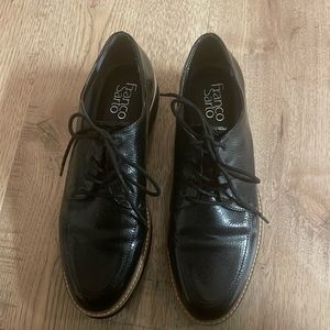 Franco Sarto Charles black patent woman’s shoe Size 8 excellent condition